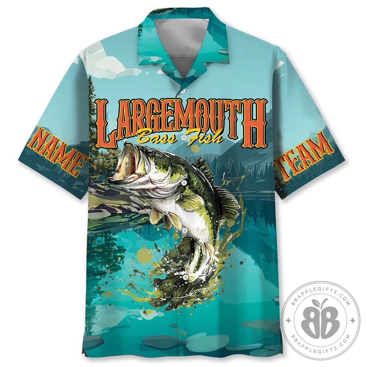 Largemouth Bass Fishing Hawaiian Shirt for Men