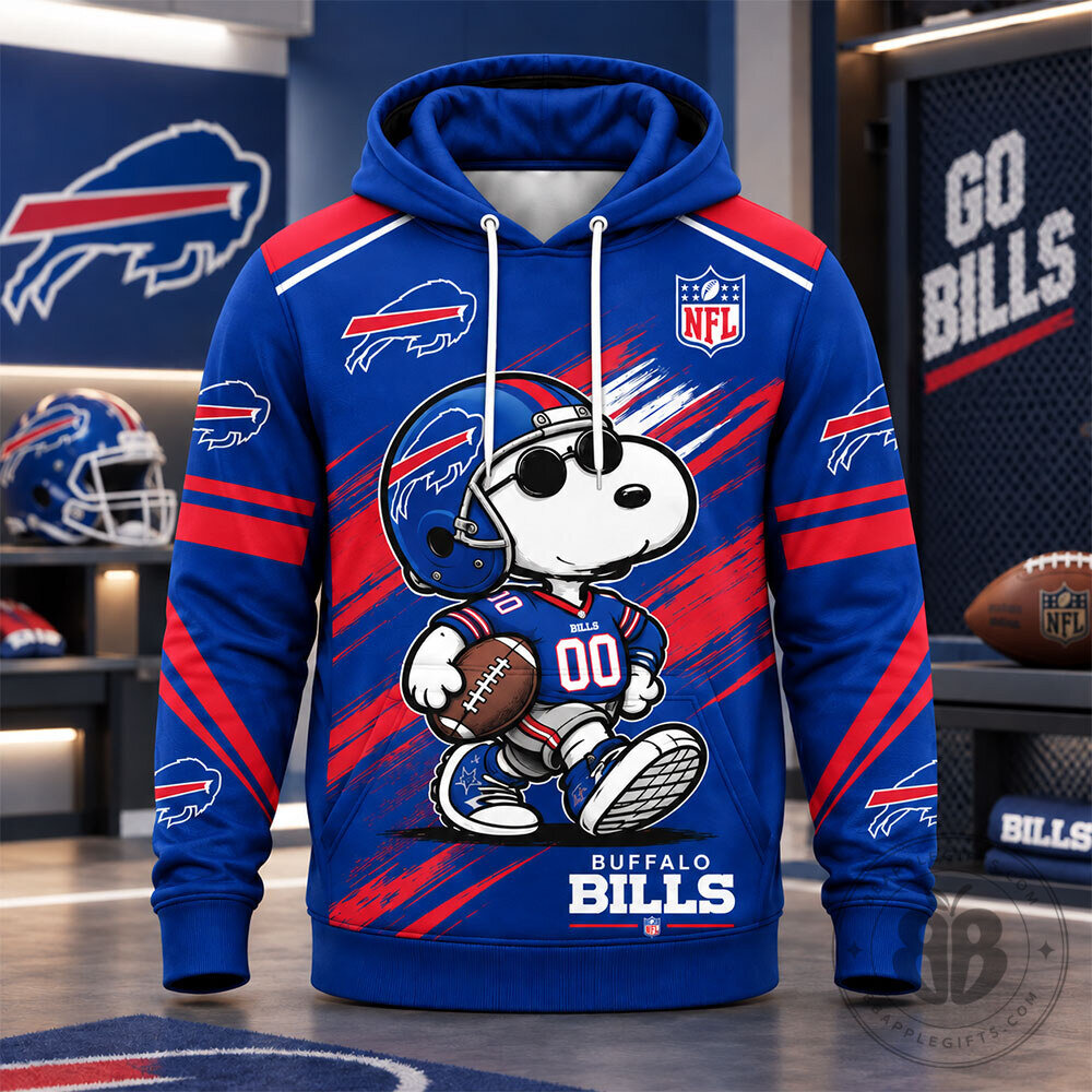 Buffalo Bills Snoopy NFL Football Concept Fan Hoodie | Apparel