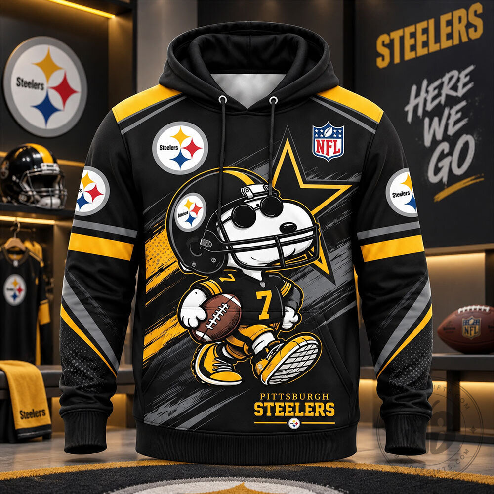 Pittsburgh Steelers Snoopy NFL Football Concept Fan Hoodie | Apparel