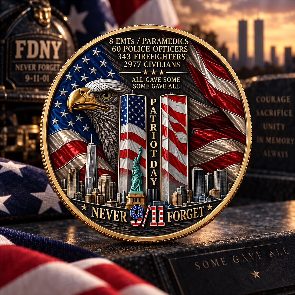 9 11 Patriot Day Never Forget First Responders Commemorative Coin | Collectibles