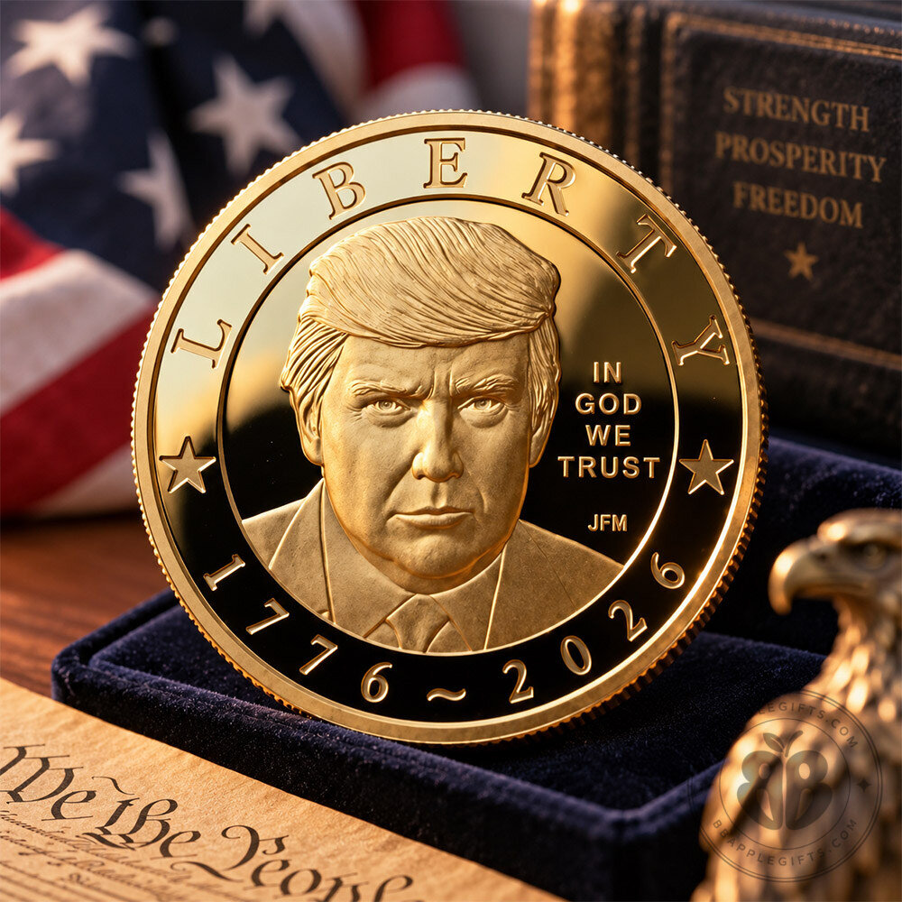 Donald Trump Liberty 1776 2026 In God We Trust Concept Fan Coin | Collectibles