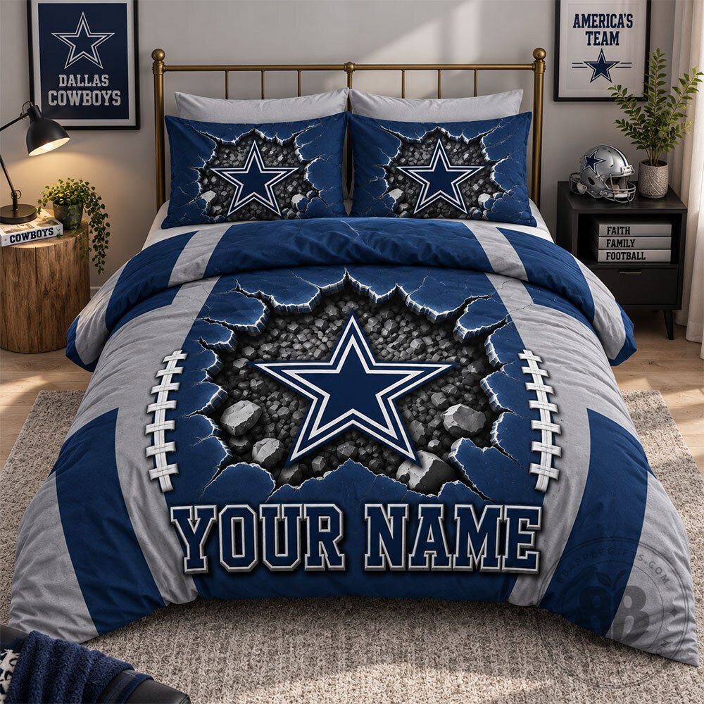 Dallas Cowboys Personalized Concept Fan Bedding Set | Home Decor