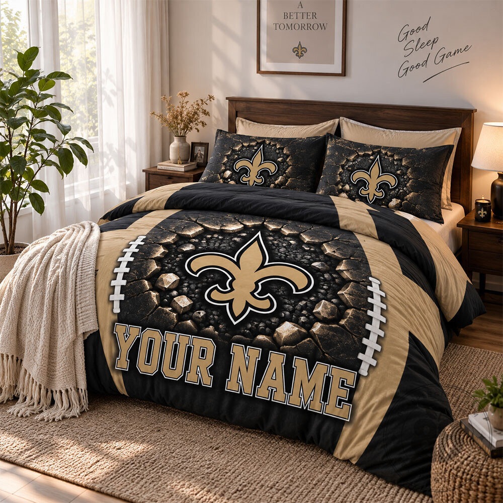 New Orleans Saints Personalized Concept Fan Bedding Set | Home Decor 9 New Orleans Saints Personalized Concept Fan Bedding Set | Home Decor
