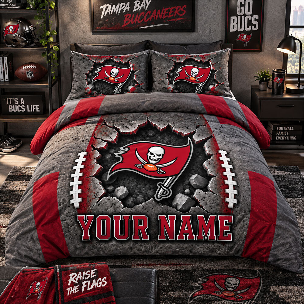 Tampa Bay Buccaneers Personalized Concept Fan Bedding Set | Home Decor 8 Tampa Bay Buccaneers Personalized Concept Fan Bedding Set | Home Decor