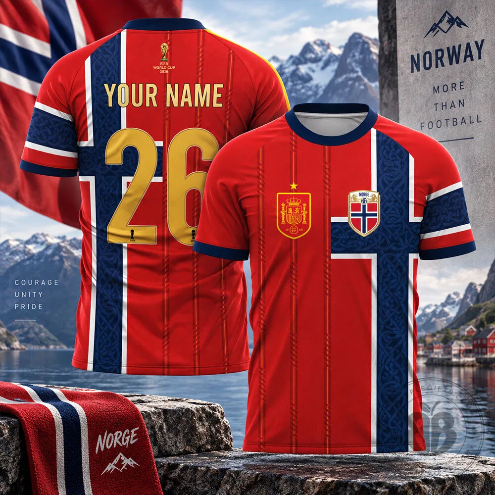 Spain Norway 2026 FIFA World Cup Mashup Concept Fan Soccer Jersey | Apparel