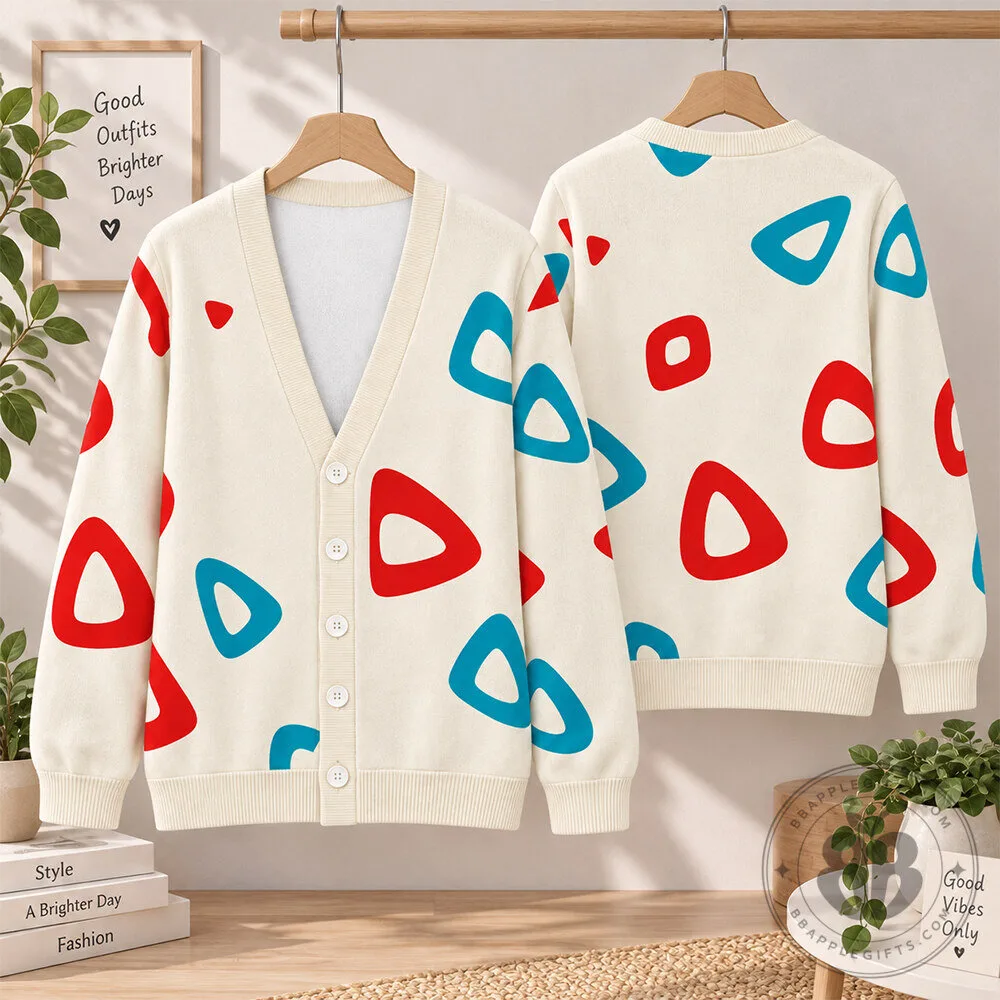 Togepi Pokemon Kawaii Anime Concept Fan Knitted Cardigan | Apparel