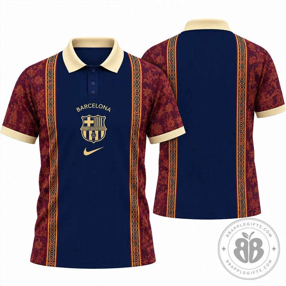 FC Barcelona Nike Navy Red Floral Concept Fan Polo Shirt | Apparel 8 FC Barcelona Nike Navy Red Floral Concept Fan Polo Shirt | Apparel