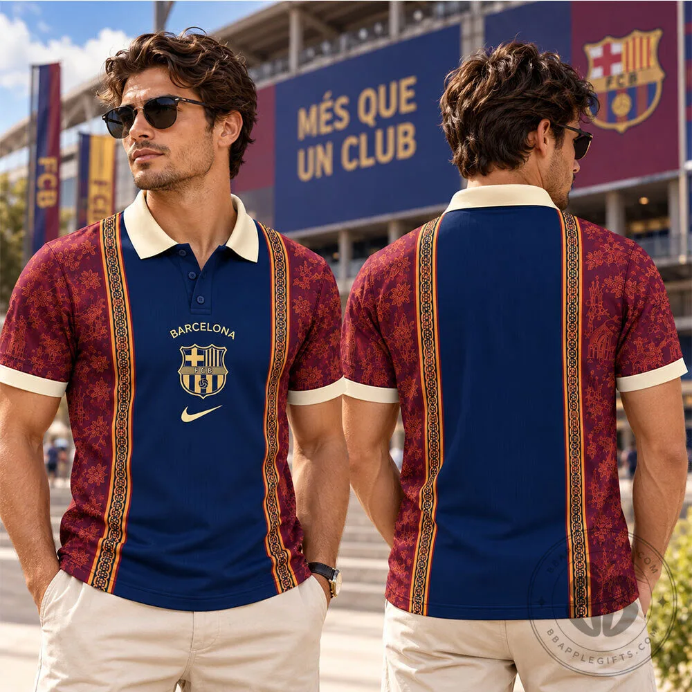 FC Barcelona Nike Navy Red Floral Concept Fan Polo Shirt | Apparel 9 FC Barcelona Nike Navy Red Floral Concept Fan Polo Shirt | Apparel