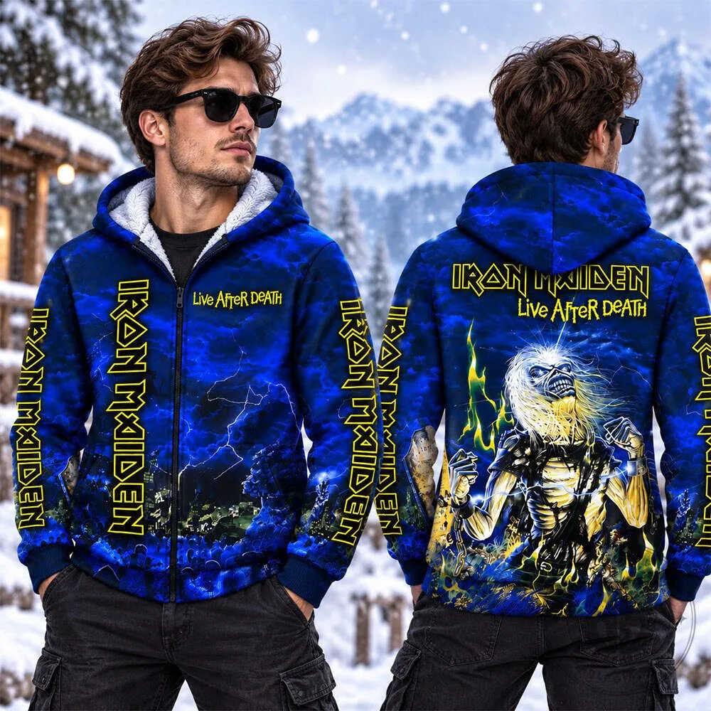 Iron Maiden Live After Death Blue Heavy Metal Concept Fan Hoodie | Apparel 9 Iron Maiden Live After Death Blue Heavy Metal Concept Fan Hoodie | Apparel