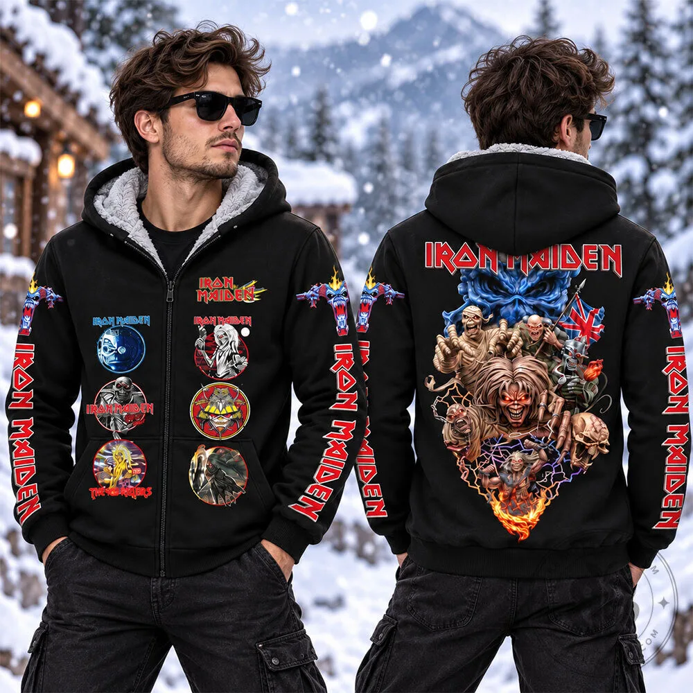 Iron Maiden Eddie All Over Print Heavy Metal Concept Fan Hoodie | Apparel 9 Iron Maiden Eddie All Over Print Heavy Metal Concept Fan Hoodie | Apparel