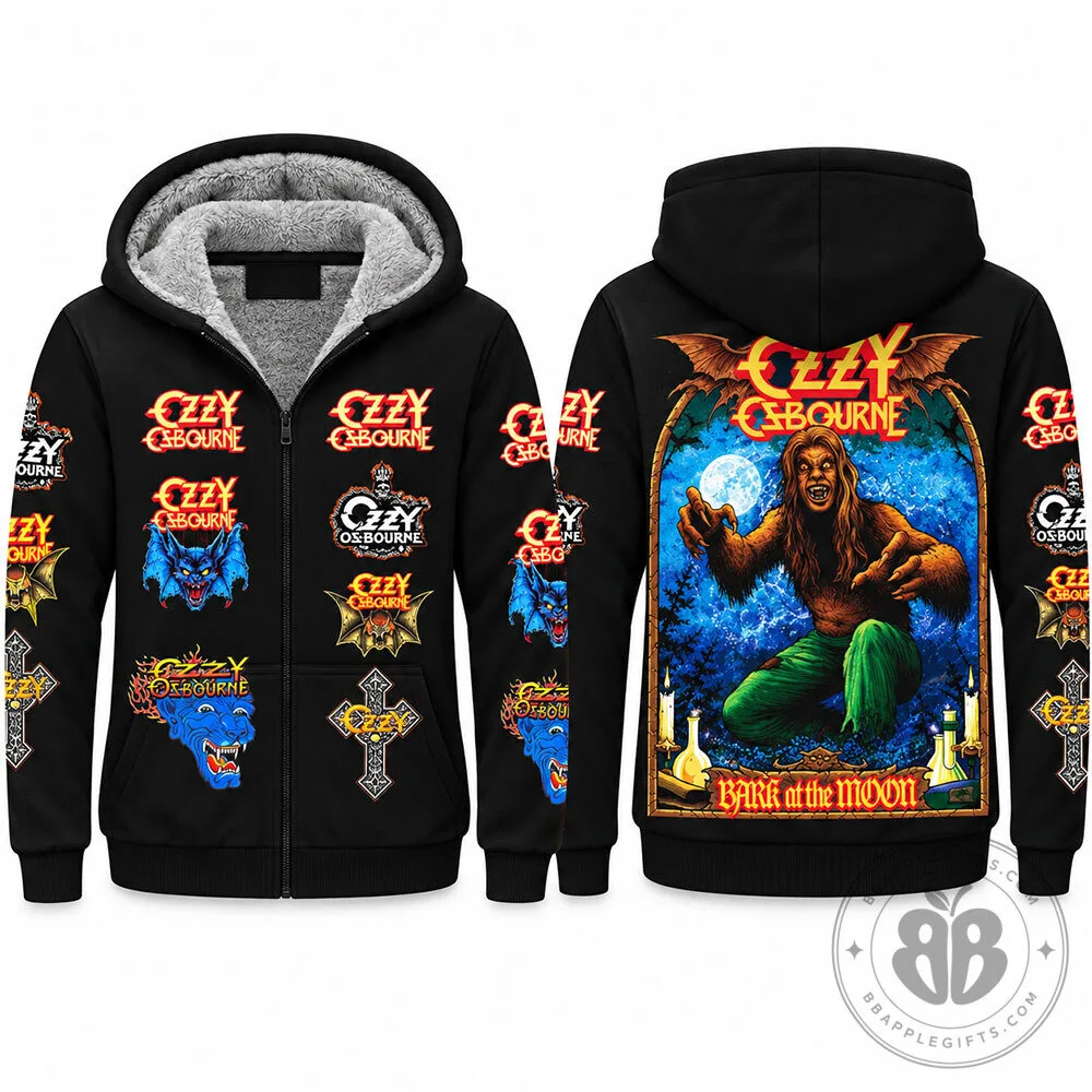 Ozzy Osbourne Bark at Moon Gothic Wolf Concept Fan Zip Hoodie | Apparel 8 Ozzy Osbourne Bark at Moon Gothic Wolf Concept Fan Zip Hoodie | Apparel