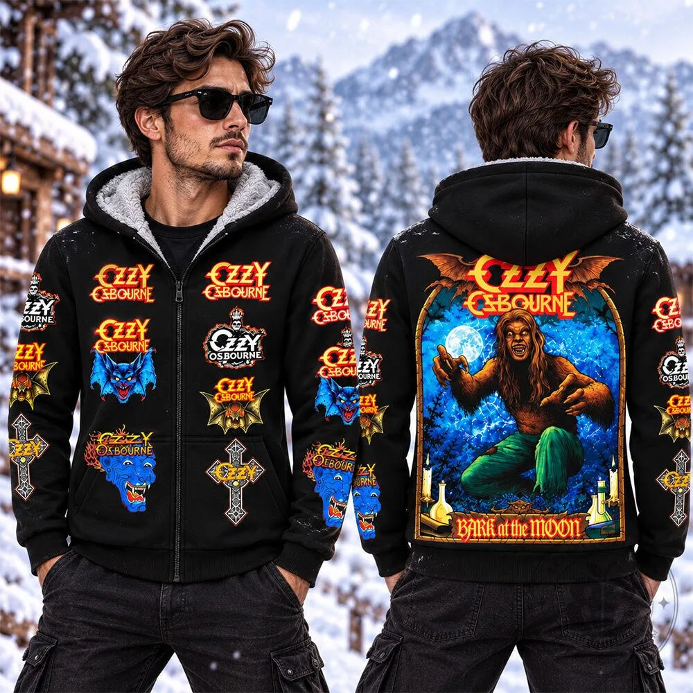 Ozzy Osbourne Bark at Moon Gothic Wolf Concept Fan Zip Hoodie | Apparel 9 Ozzy Osbourne Bark at Moon Gothic Wolf Concept Fan Zip Hoodie | Apparel