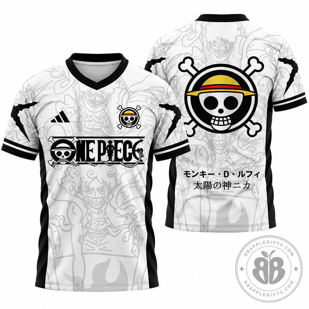 One Piece Luffy Gear 5 Nika Concept Fan Football Jersey | Apparel 8 One Piece Luffy Gear 5 Nika Concept Fan Football Jersey | Apparel