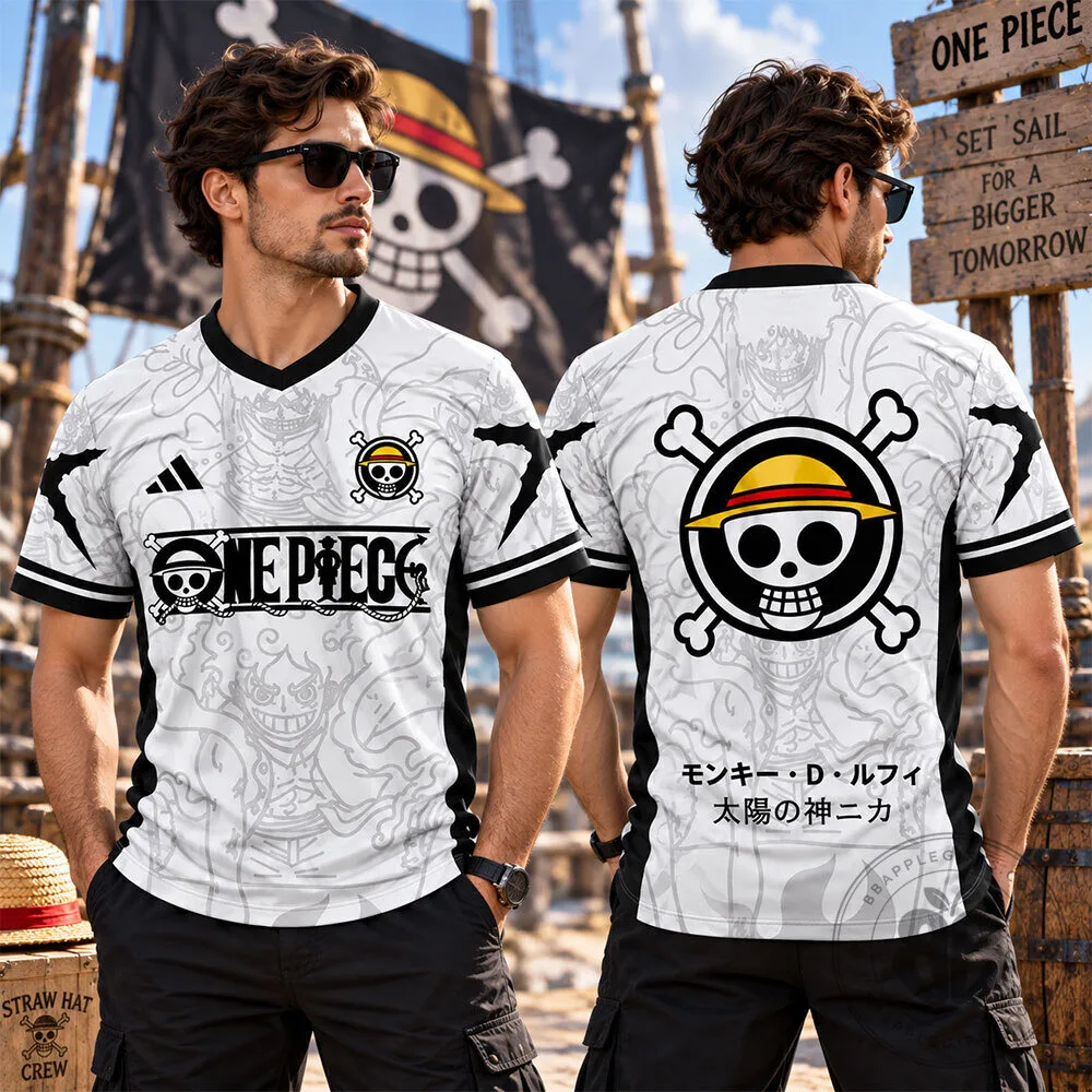 One Piece Luffy Gear 5 Nika Concept Fan Football Jersey | Apparel 9 One Piece Luffy Gear 5 Nika Concept Fan Football Jersey | Apparel