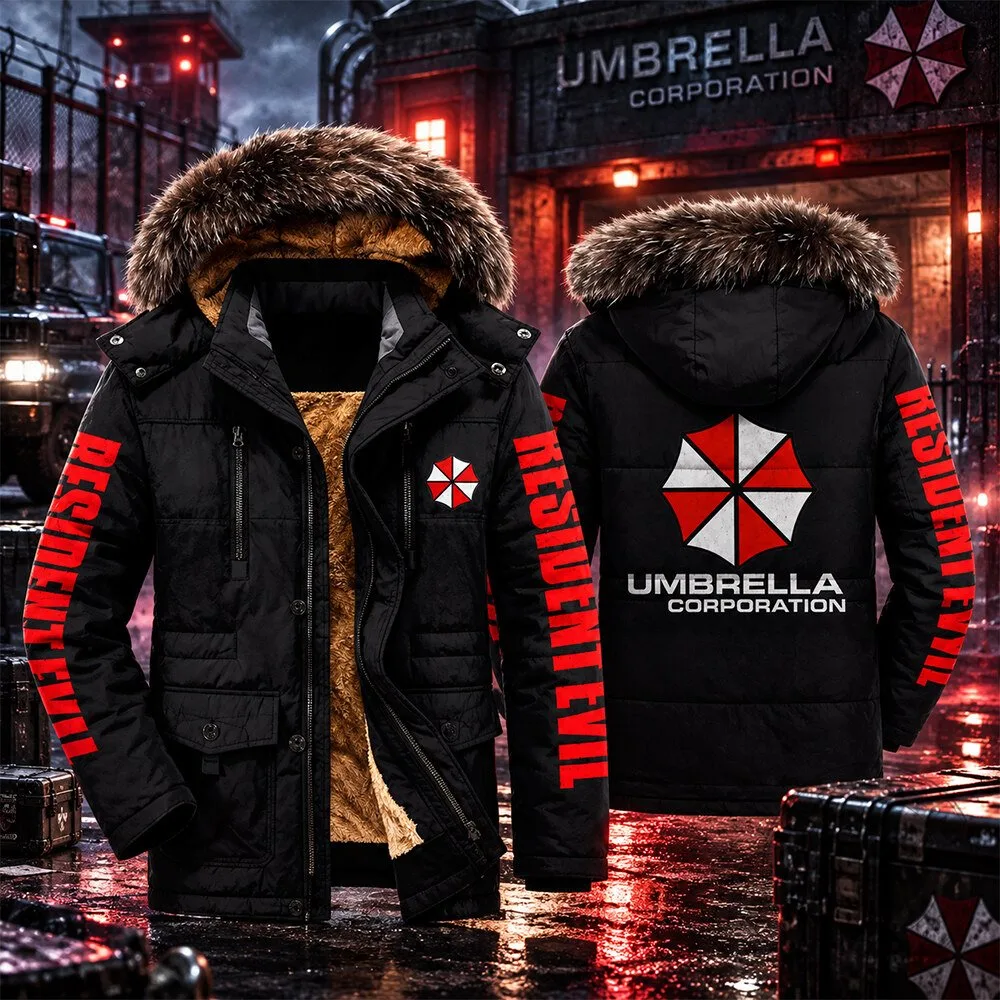 Resident Evil Umbrella Corporation Concept Fan Parka Jacket | Apparel