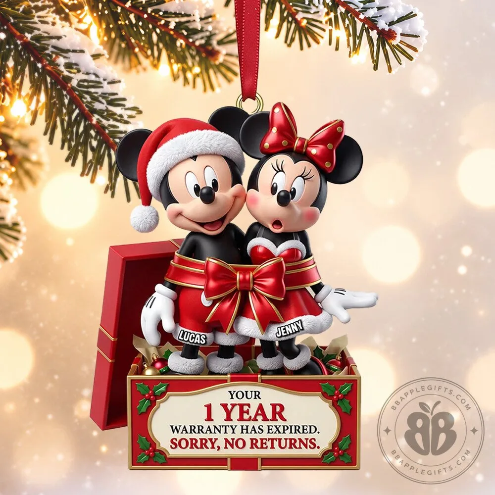 Mickey Minnie Christmas Couple Concept Fan Acrylic Ornament | Collectibles