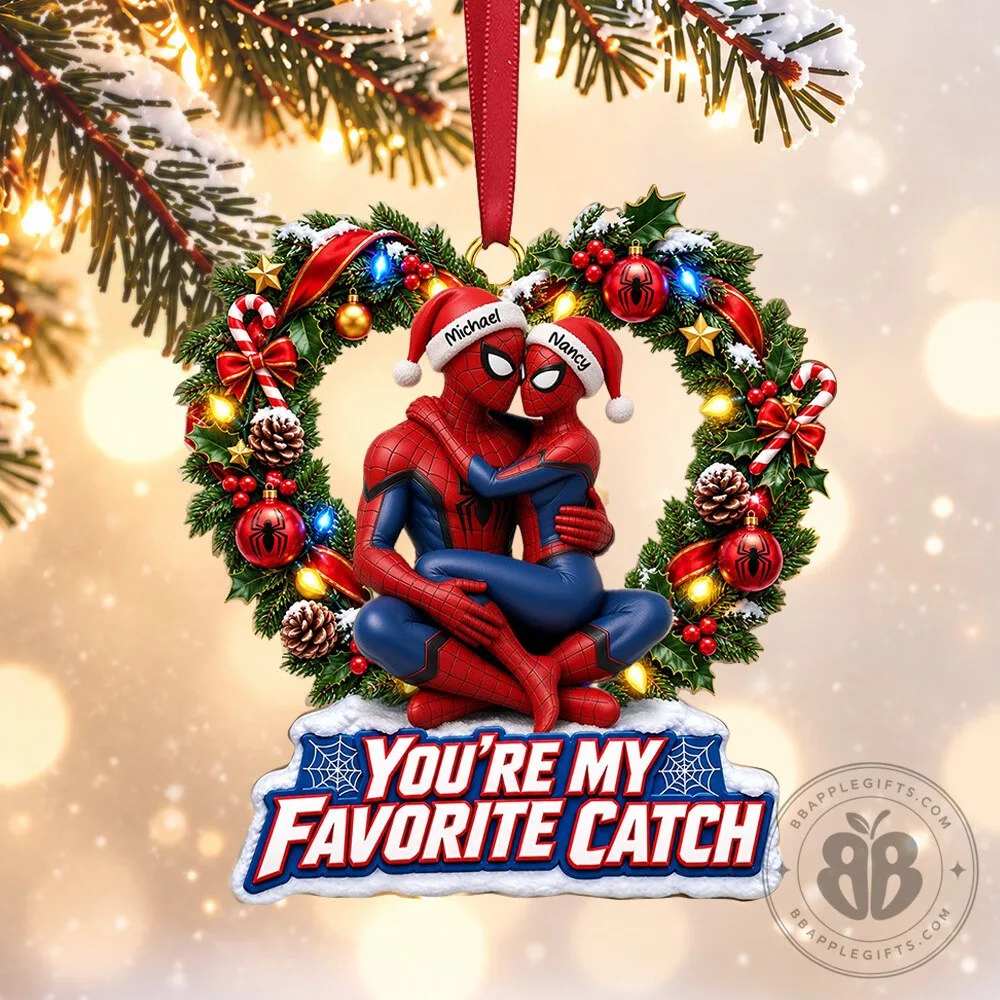 Spider Man Couple Christmas Concept Fan Acrylic Ornament | Collectibles