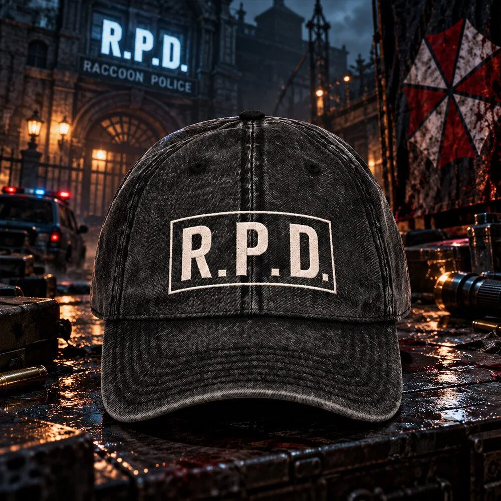 Resident Evil RPD Raccoon Police Department Concept Fan Denim Cap | Headwear