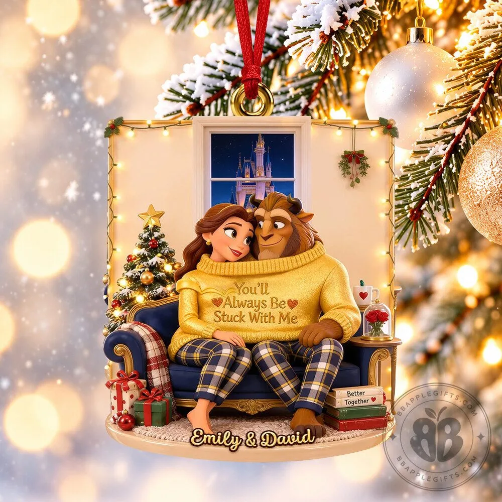 Beauty Beast Belle Couple Christmas Concept Fan Acrylic Ornament | Collectibles 7 Beauty Beast Belle Couple Christmas Concept Fan Acrylic Ornament | Collectibles