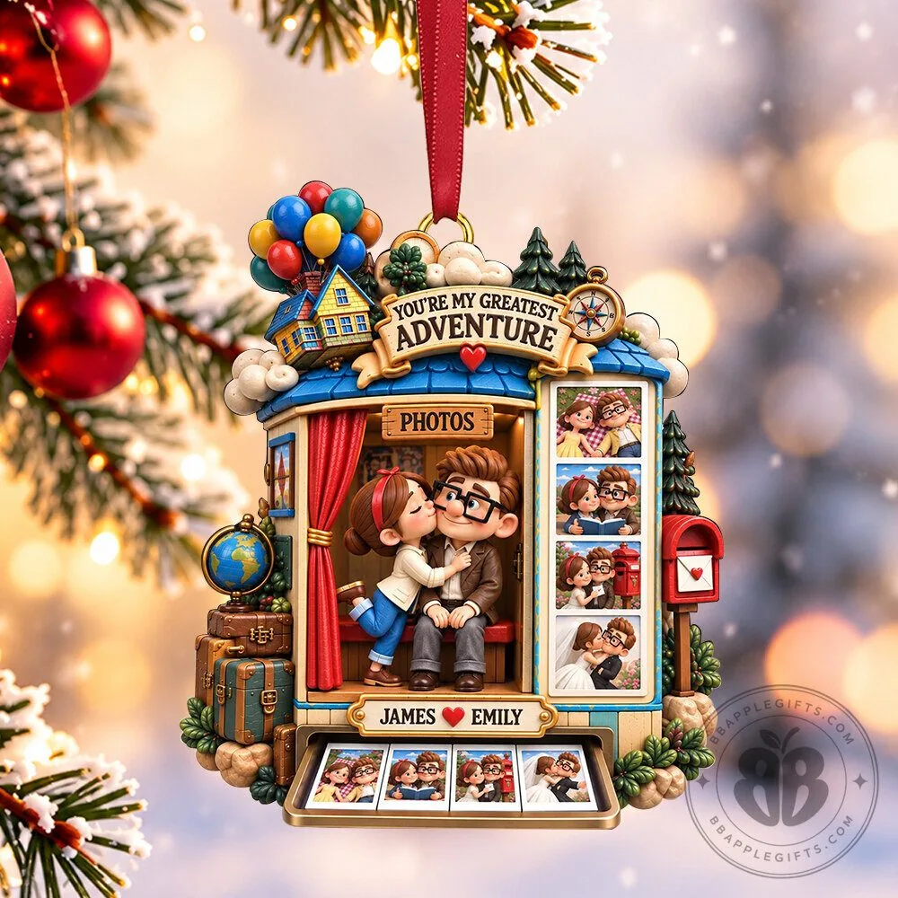 Disney Pixar Up Carl Ellie Always Greatest Adventure Acrylic Ornament | Collectibles
