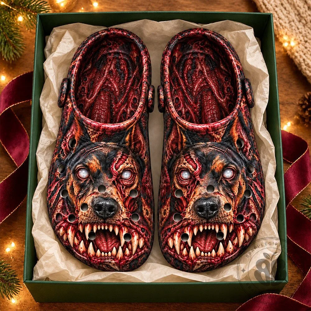Resident Evil Zombie Dog Realistic Horror Concept Fan Clogs | Footwear 9 Resident Evil Zombie Dog Realistic Horror Concept Fan Clogs | Footwear