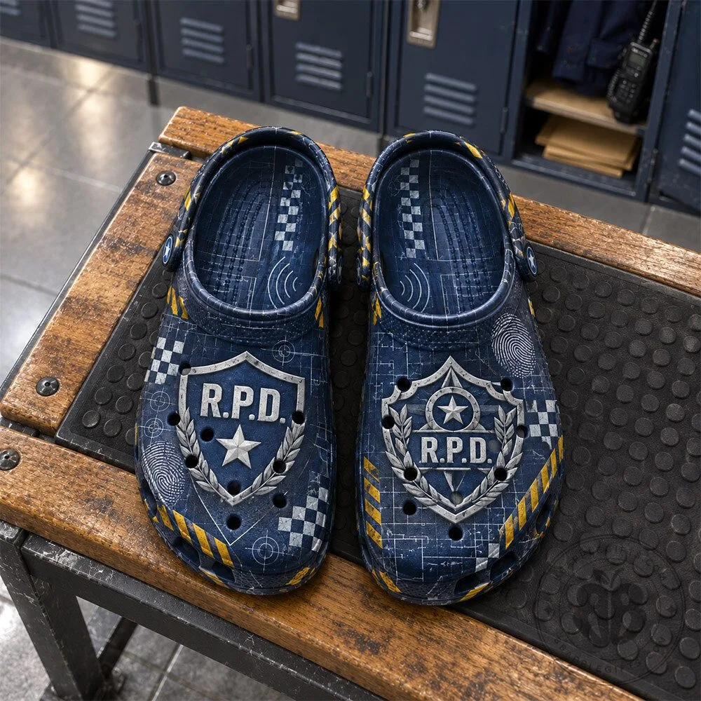 Resident Evil RPD Police Tactical Concept Fan Clogs | Footwear
