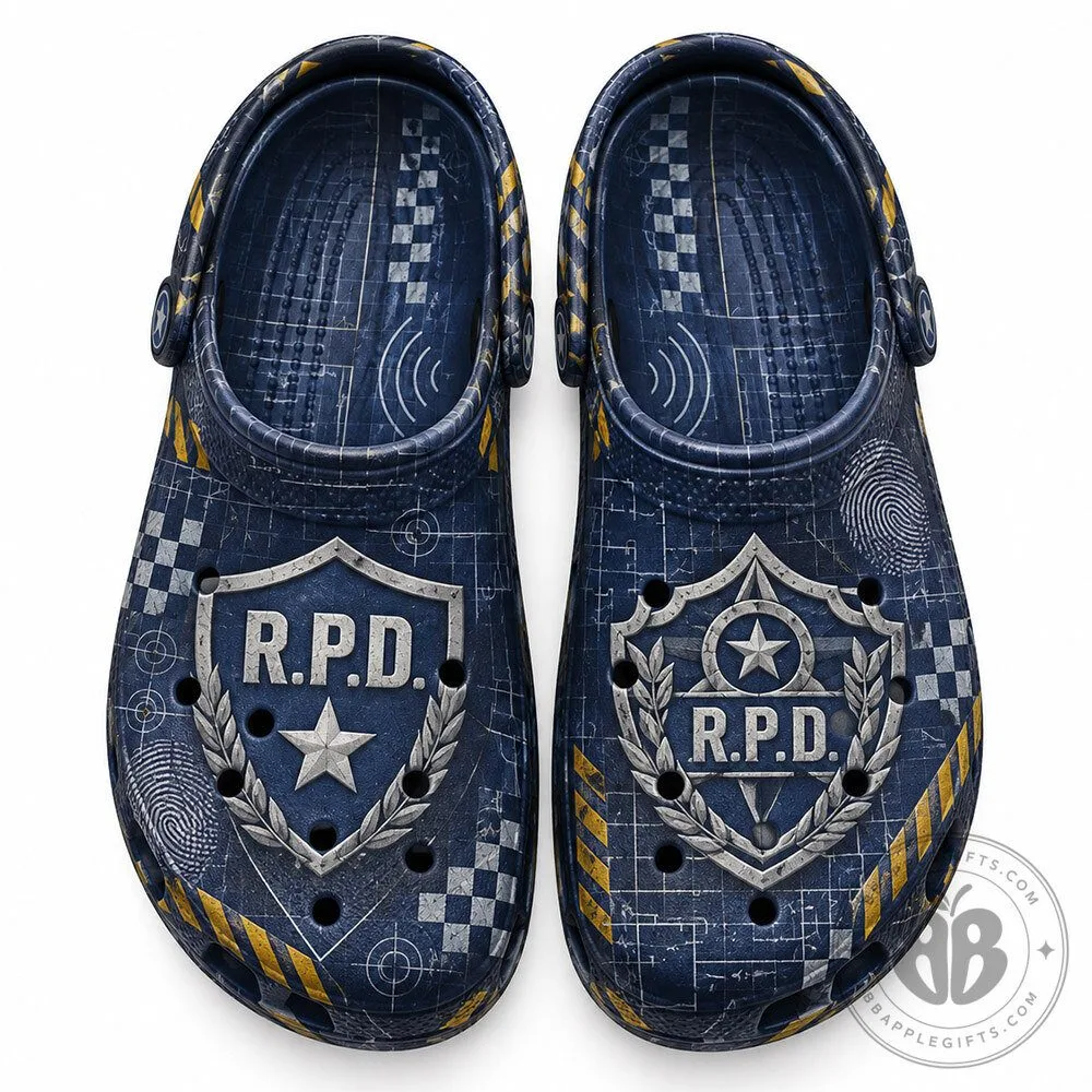 Resident Evil RPD Police Tactical Concept Fan Clogs | Footwear 8 Resident Evil RPD Police Tactical Concept Fan Clogs | Footwear