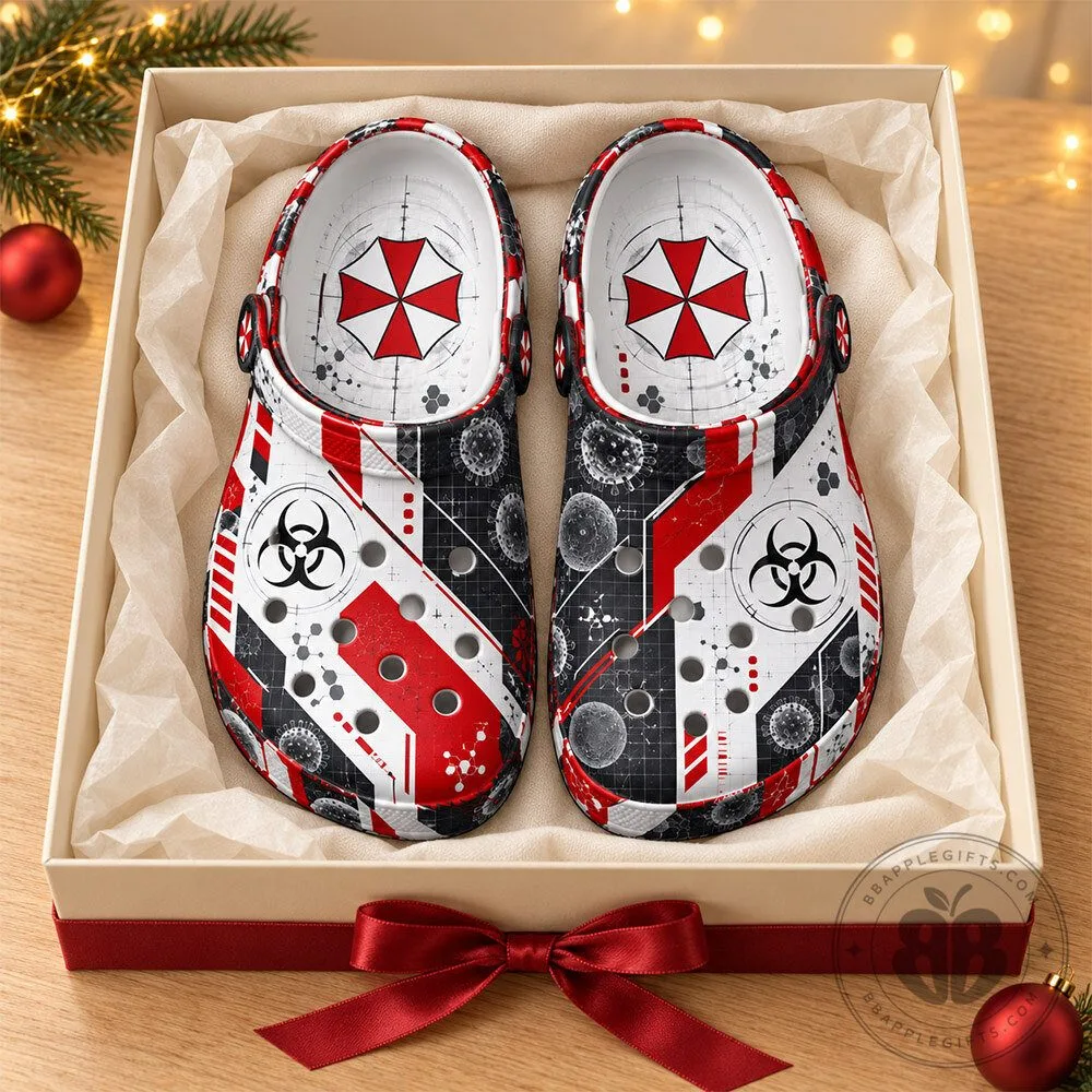 Resident Evil Umbrella Biohazard Concept Fan Clogs | Footwear 9 Resident Evil Umbrella Biohazard Concept Fan Clogs | Footwear