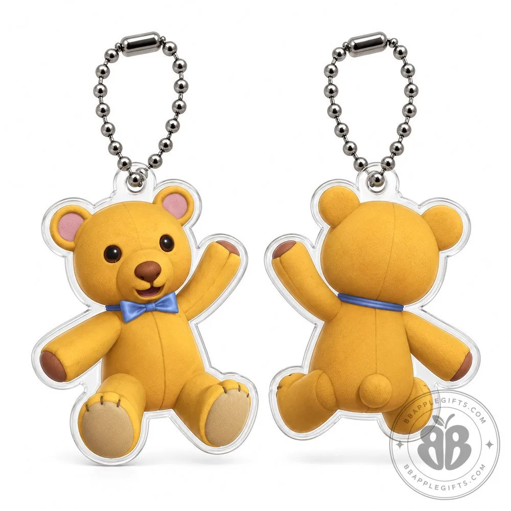 Resident Evil Requiem Leon Cute Bear Concept Fan Acrylic Keychain | Accessories 8 Resident Evil Requiem Leon Cute Bear Concept Fan Acrylic Keychain | Collectibles