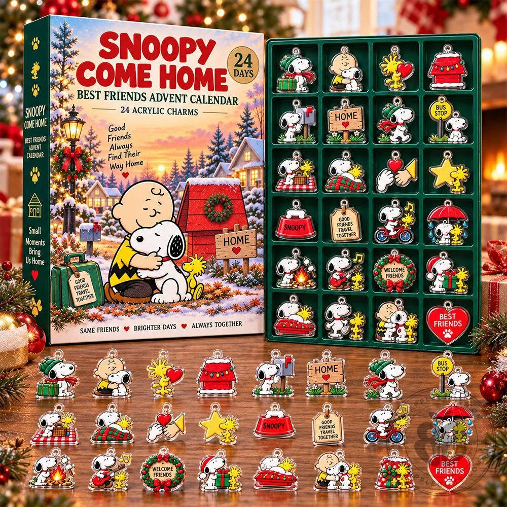 Snoopy Come Home Best Friends 24 Acrylic Advent Calendar | Collectibles