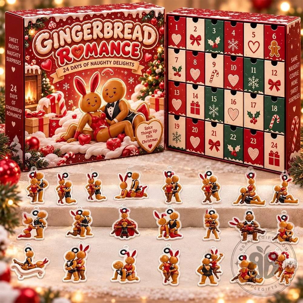 Gingerbread Romance 24 Naughty Christmas Acrylic Advent Calendar | Collectibles