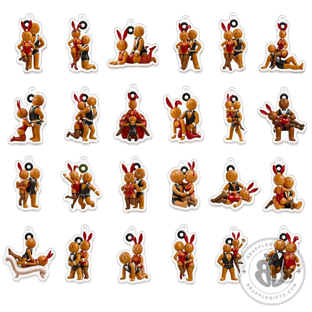 Gingerbread Romance 24 Naughty Christmas Acrylic Advent Calendar | Collectibles 7 Gingerbread Romance 24 Naughty Christmas Acrylic Advent Calendar | Collectibles