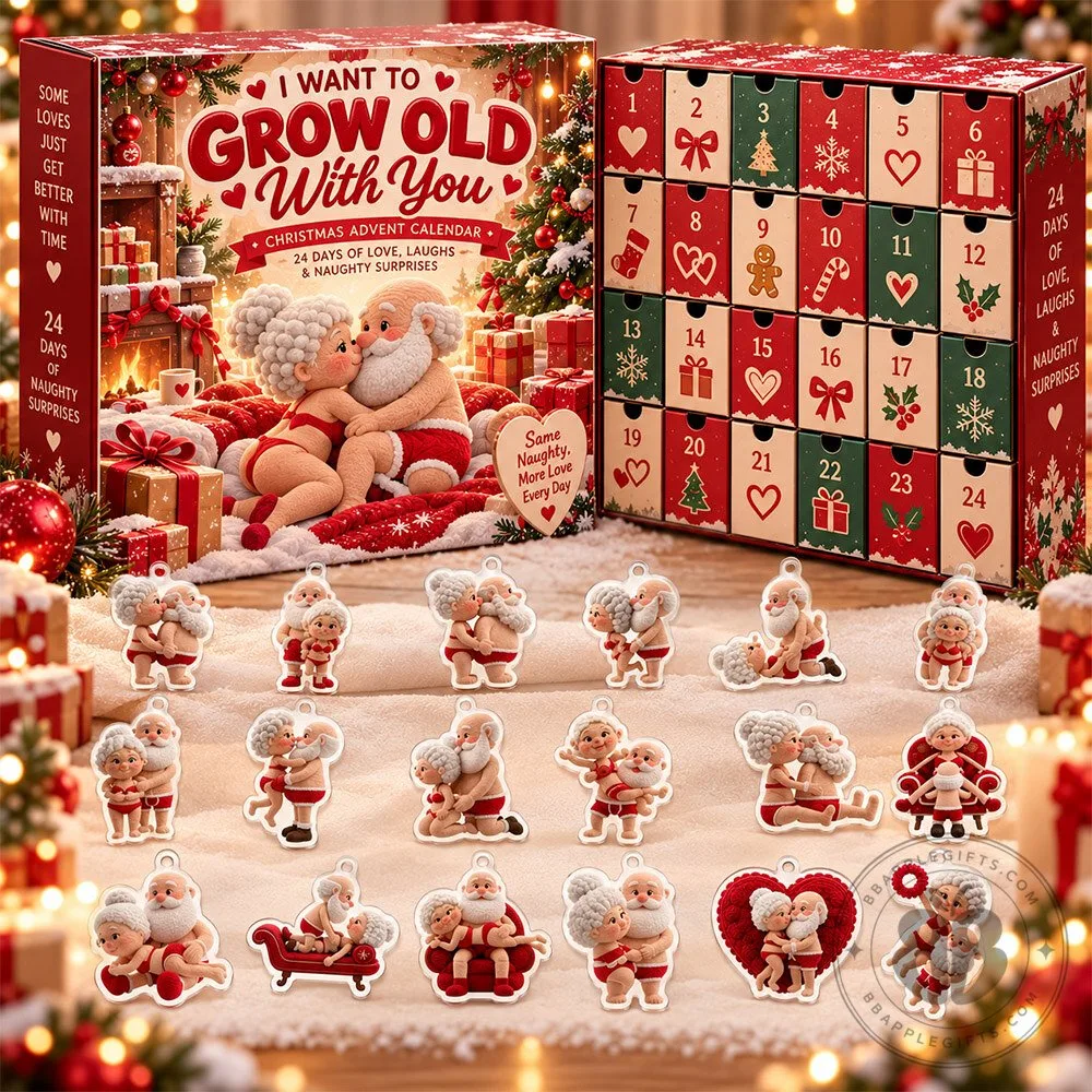 Grow Old With You 24 Love Laughs Naughty Acrylic Advent Calendar | Collectibles