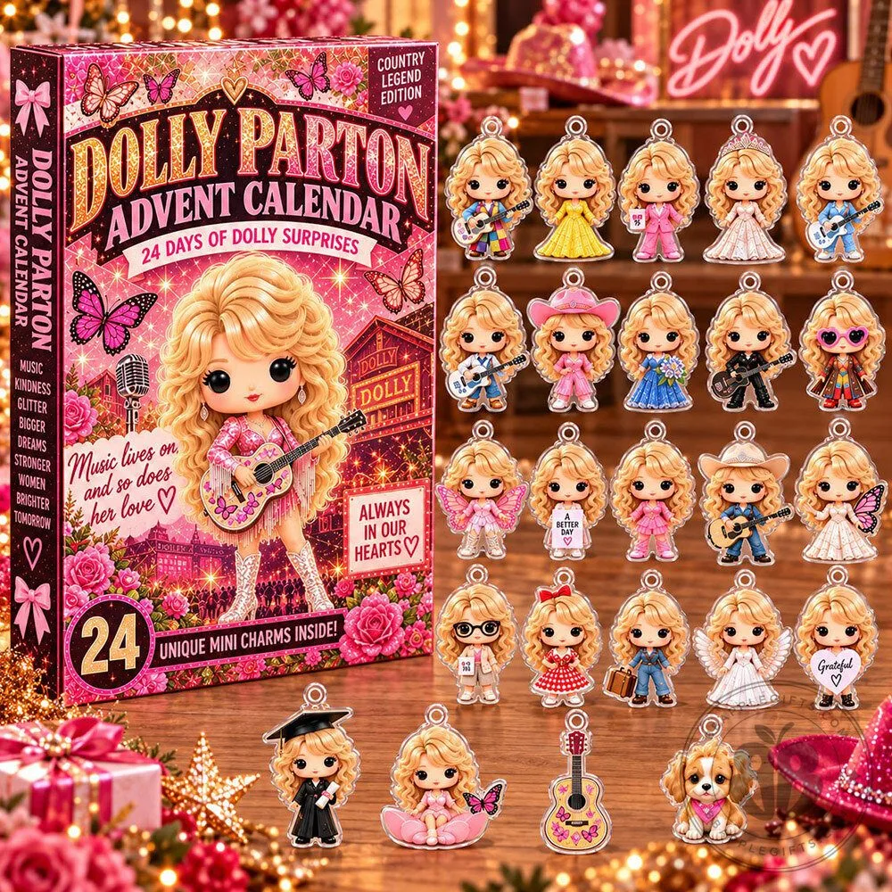 Dolly Parton 24 Dolly Surprises Acrylic Advent Calendar | Collectibles