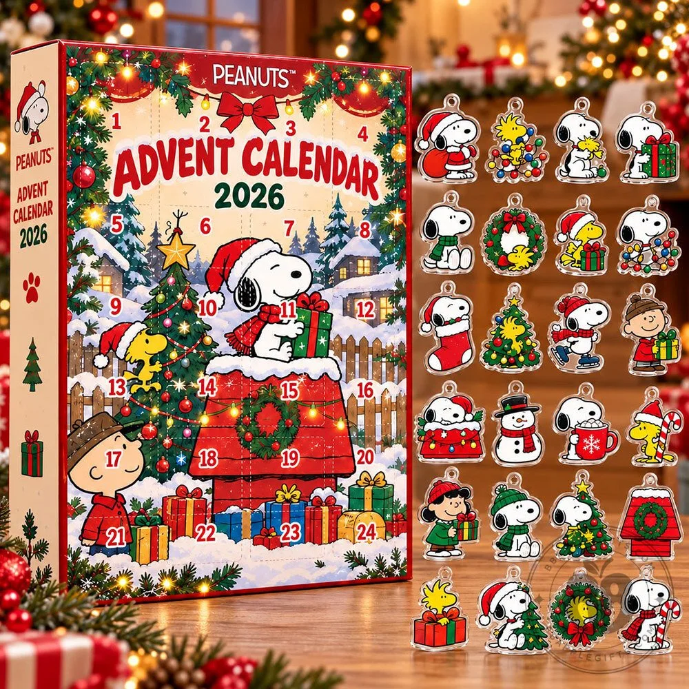 Peanuts Snoopy Christmas 2026 Acrylic Advent Calendar | Collectibles