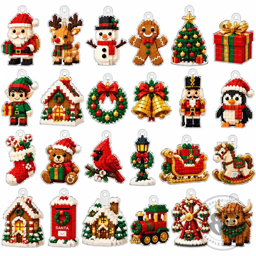 Mini Christmas Brick Ornament Advent Calendar 2026 | Collectibles 7 Mini Christmas Brick Ornament Advent Calendar 2026 | Collectibles