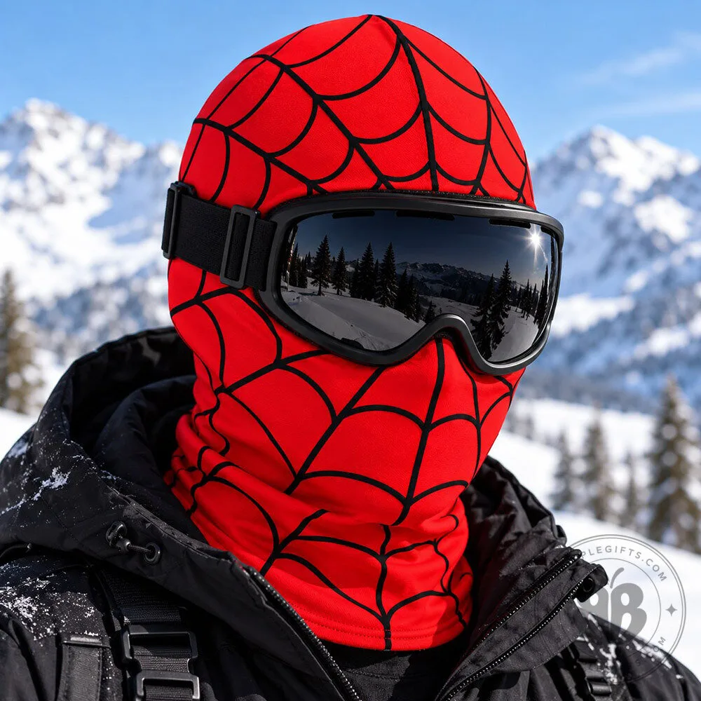 Spider Man Classic Red Web Ski Mask Balaclava | Apparel