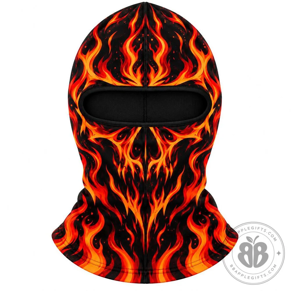 Flaming Fire Face Winter Ski Mask Balaclava for Adults | Apparel 8 Flaming Fire Face Winter Ski Mask Balaclava for Adults | Apparel