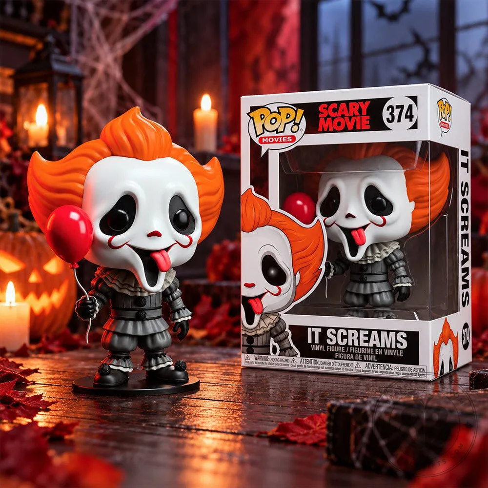 IT Pennywise Scary Movie Mashup Concept Fan Vinyl Figure | Collectibles