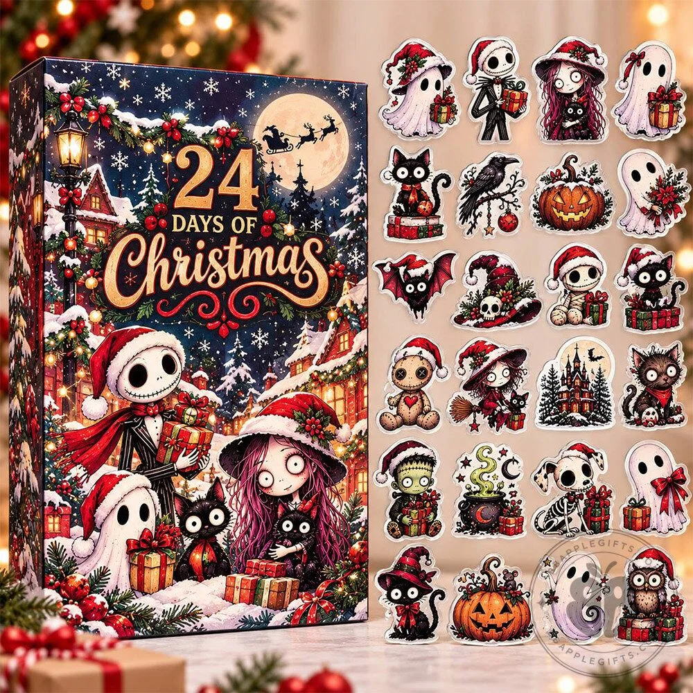 Gothic Christmas Spooky Ghost 24 Day Advent Calendar | Collectibles
