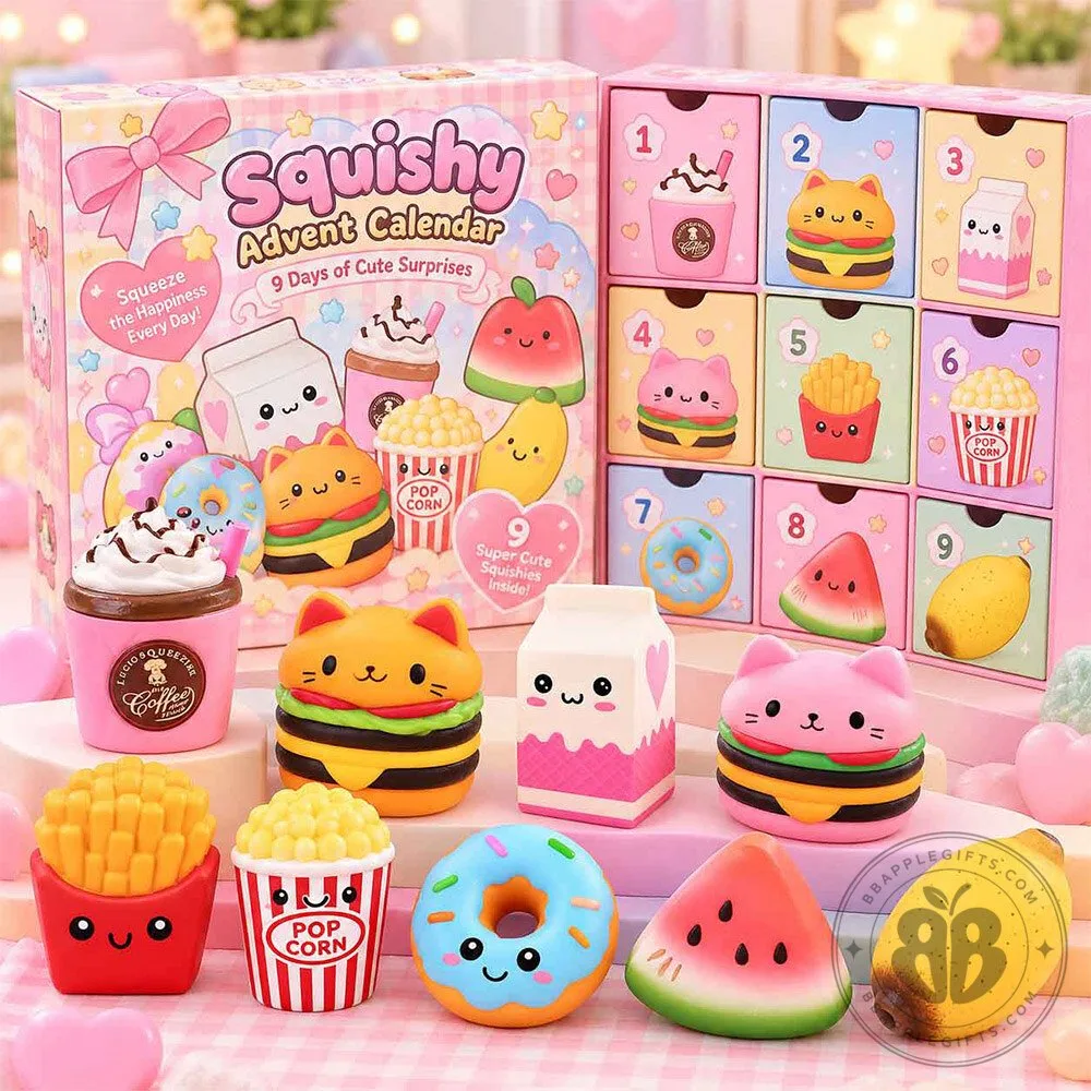 Squishies Cute Food 9 Days Christmas Advent Calendar | Collectibles