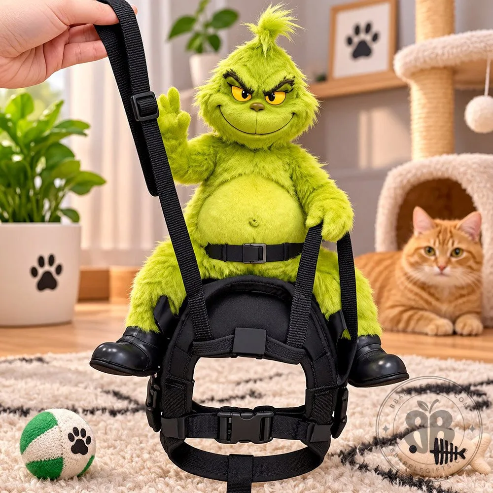 Grumpy Green Rider Funny Dog Cat Pet Costume Harness | Accessories