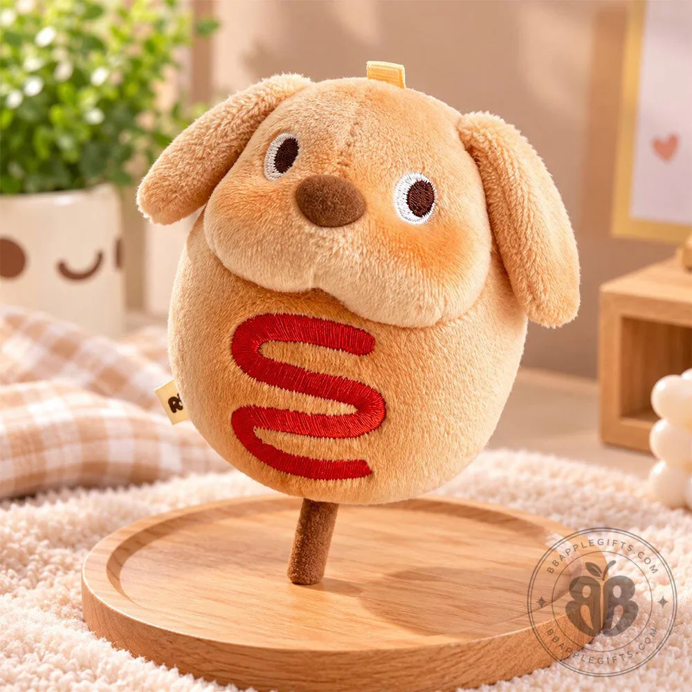 Cute Brown Puppy Dog Plush Toy Soft Stuffed Animal Gift | Collectibles