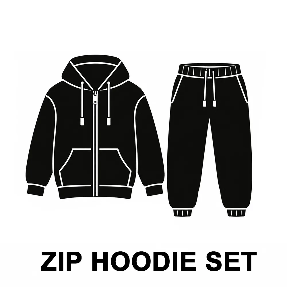 Zip Hoodie Full Set (2 PCS)
