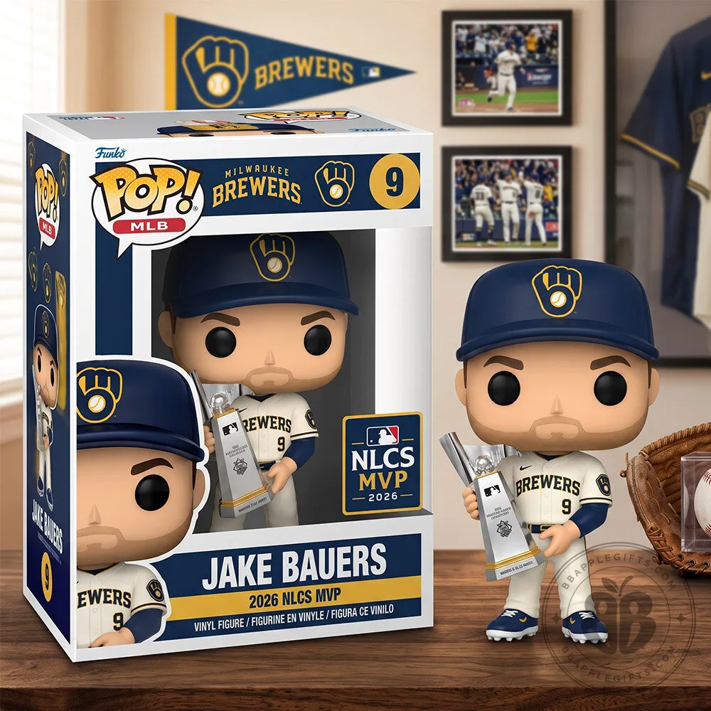 Jake Bauers Milwaukee Brewers 2026 NLCS MVP White POP Figure | Collectibles